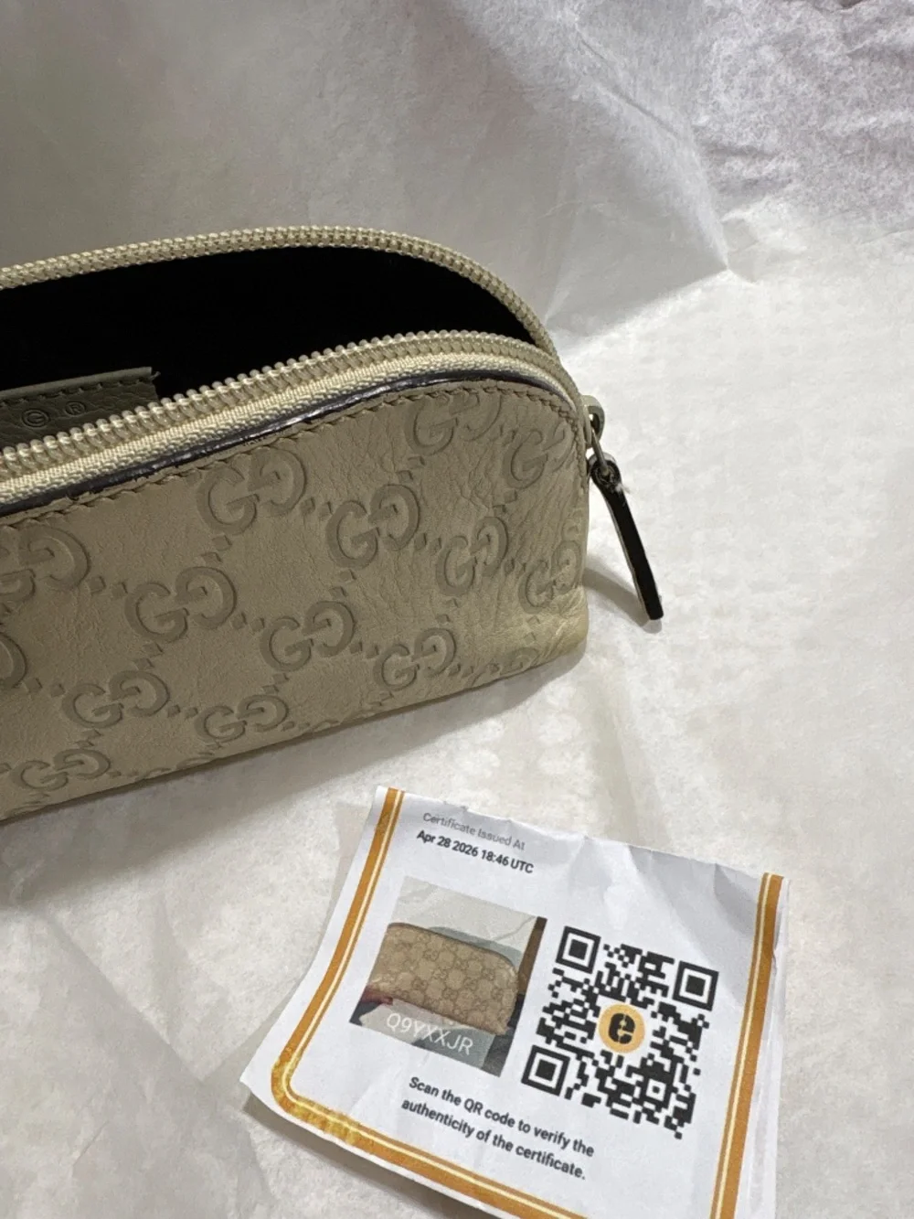 Gucci make up bag